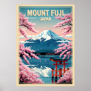 Affiche Mont Fuji Japon V03
