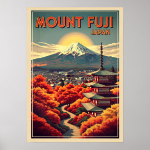 Affiche Mont Fuji Japon V04
