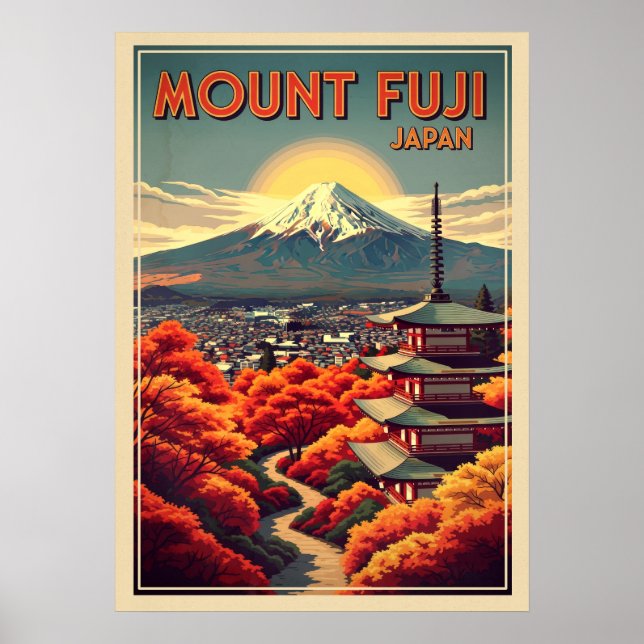 Affiche Mont Fuji Japon V04 (Devant)