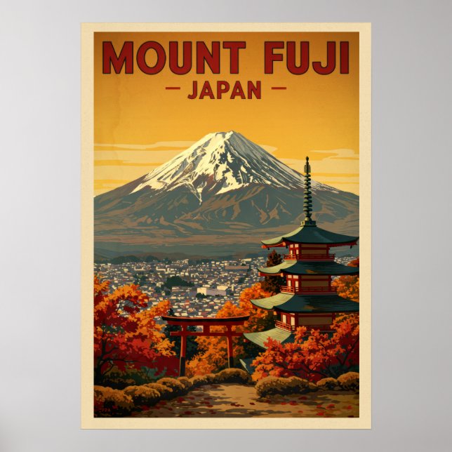 Affiche Mont Fuji Japon V06 (Devant)