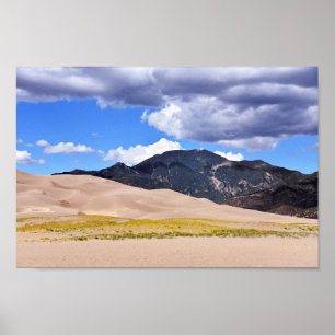 Affiche Mont Herard, Dunes de sable, Colorado