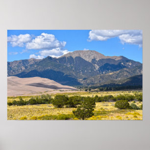 Affiche Mont Herard, Great Sand Dunes National Park, CO