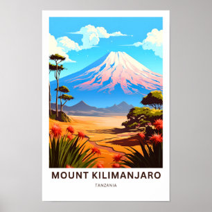Affiche Mont Kilimandjaro Tanzanie Imprimer