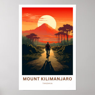 Affiche Mont Kilimandjaro Tanzanie Imprimer