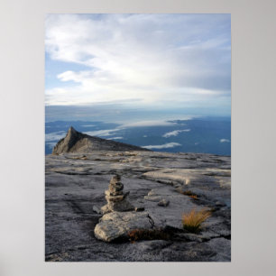 Affiche Mont Kinabalu élevé