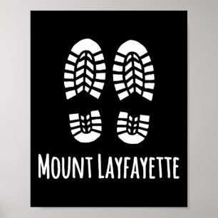 Affiche Mont Lafayette New Hampshire Randonneur Randonnée