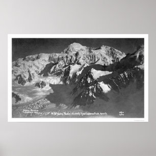 Affiche Mont McKinley Alaska 1910