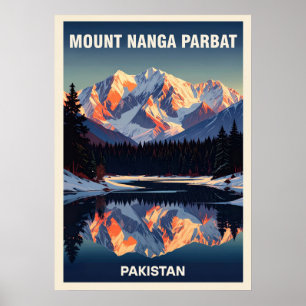 Affiche Mont Nanga Parbat V04