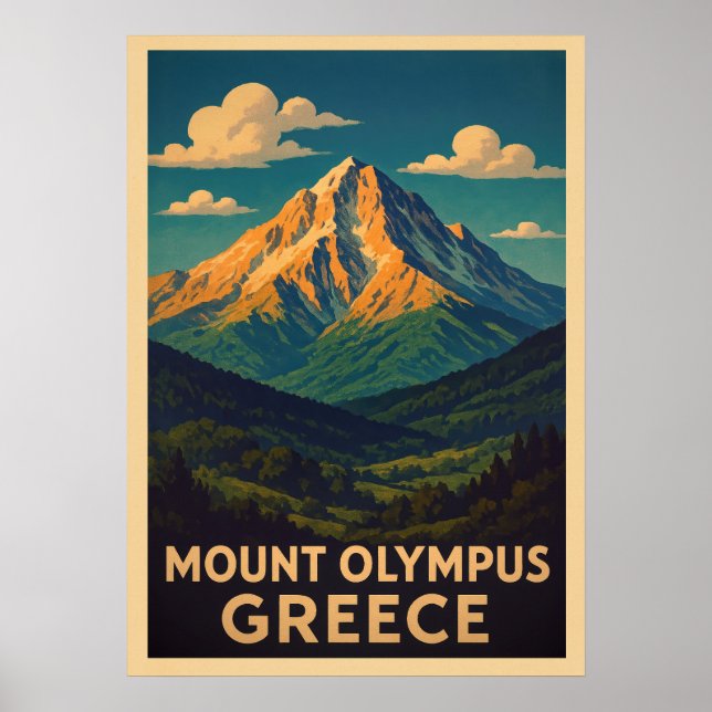 Affiche Mont Olympus Grèce V01 (Devant)