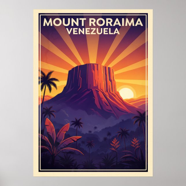 Affiche Mont Roraima Venezuela V05 (Devant)