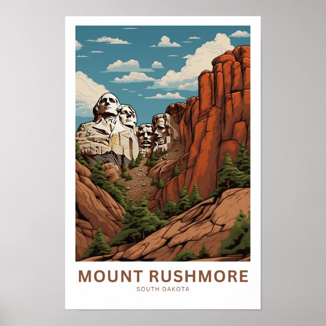 Affiche Mont Rushmore - Dakota du Sud Imprimer (Devant)
