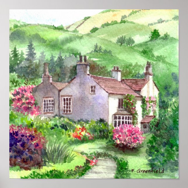 Affiche Mont Rydal Accueil à William Wordsworth en Cumbria (Devant)