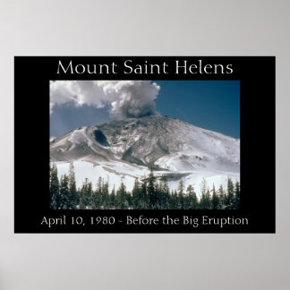 Affiche Mont Saint Helens - Avant l'éruption