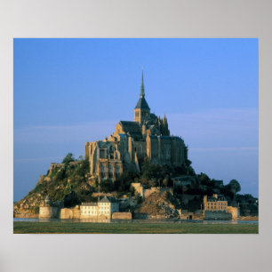 Affiche Mont Saint Michel, Manche, Normandie, France
