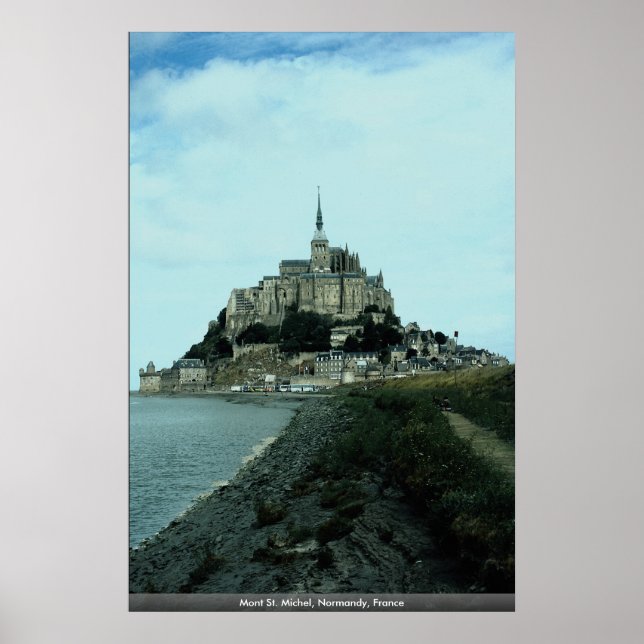 Affiche Mont Saint Michel, Normandie, France (Devant)