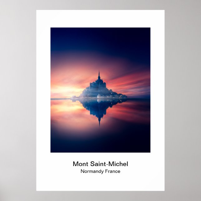 Affiche - Mont Saint-Michel Normandie France (Devant)