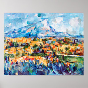 Affiche Mont Sainte-Victoire, Paul Cezanne