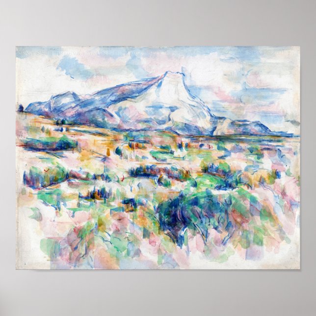 Affiche Mont Sainte-Victoire, Paul Cezanne (Devant)