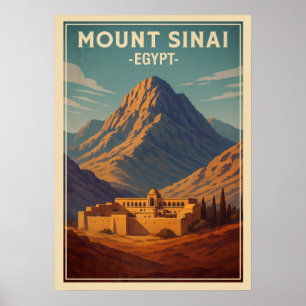 Affiche Mont Sinaï Égypte V01