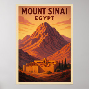 Affiche Mont Sinaï Égypte V02
