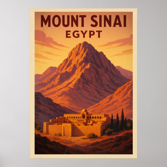 Affiche Mont Sinaï Égypte V02 (Devant)