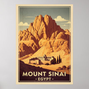 Affiche Mont Sinaï Égypte V03