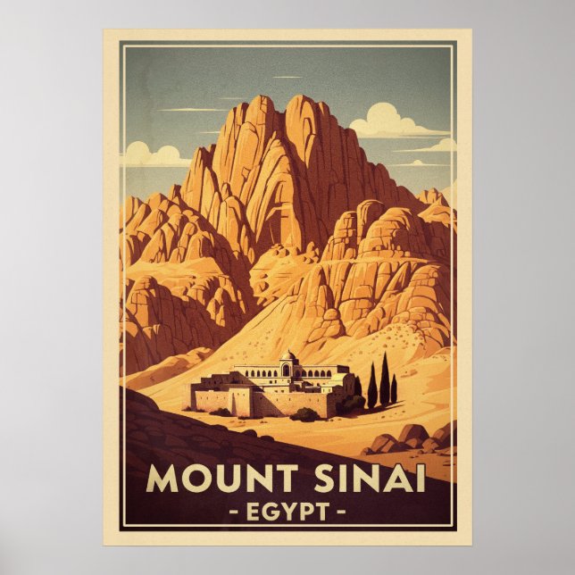 Affiche Mont Sinaï Égypte V03 (Devant)