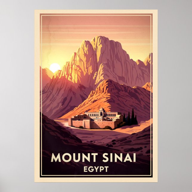 Affiche Mont Sinaï Égypte V05 (Devant)