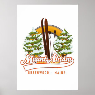 Affiche Mont Ski Abram Greenwood