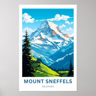 Affiche Mont Sneffels Colorado Imprimer Voyage