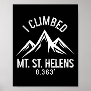 Affiche Mont St Helens Washington Escalade de Montagne Som