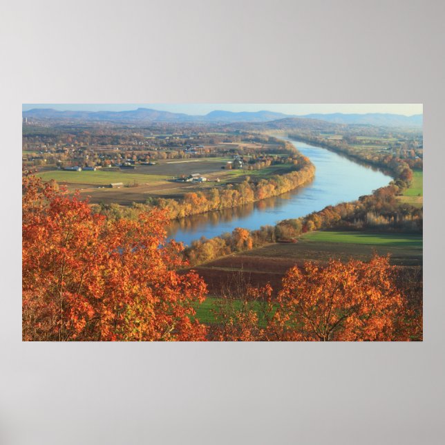 Affiche Mont Sugarloaf Connecticut River Valley Automne (Devant)