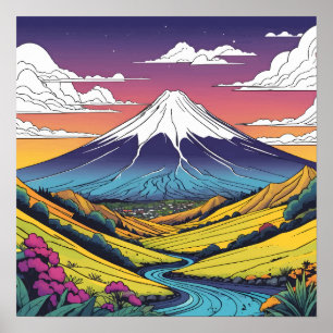 Affiche Mont Taranaki