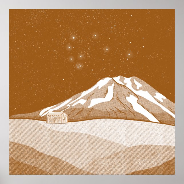 Affiche Mont Taranaki (Devant)