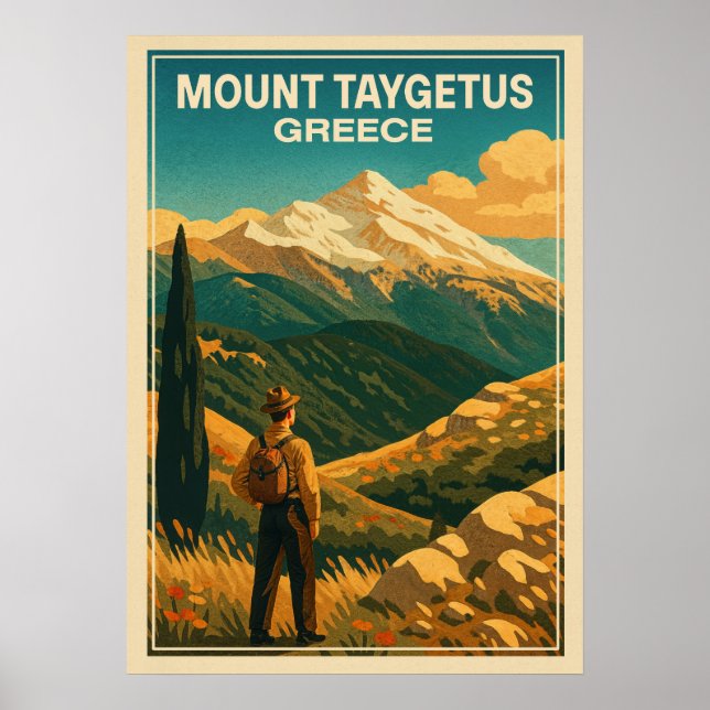 Affiche Mont Taygète Grèce V03 (Devant)