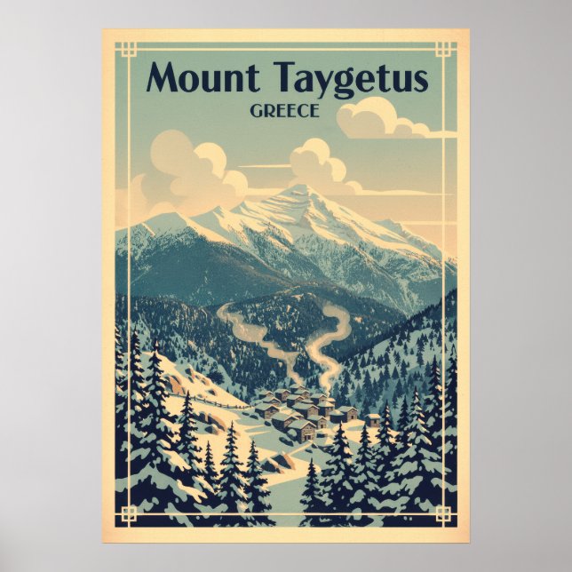 Affiche Mont Taygète Grèce V05 (Devant)