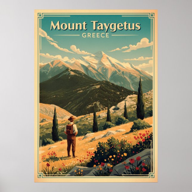 Affiche Mont Taygète Grèce V06 (Devant)