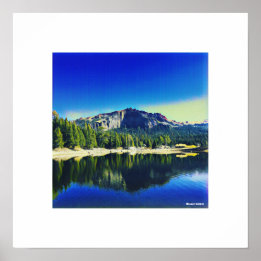 Affiche Mont Thunder au-dessus du lac Silver