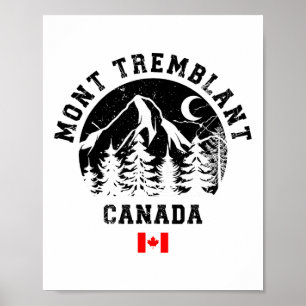 Affiche Mont Tremblant Canada Station de ski Québec Ski So