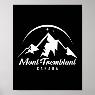 Affiche Mont-tremblant Station de ski du Canada Ski Snowbo
