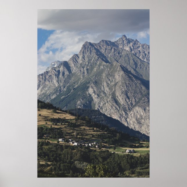 Affiche Mont Velan, de Buthier, Vallée d'Aoste, Italie (Devant)