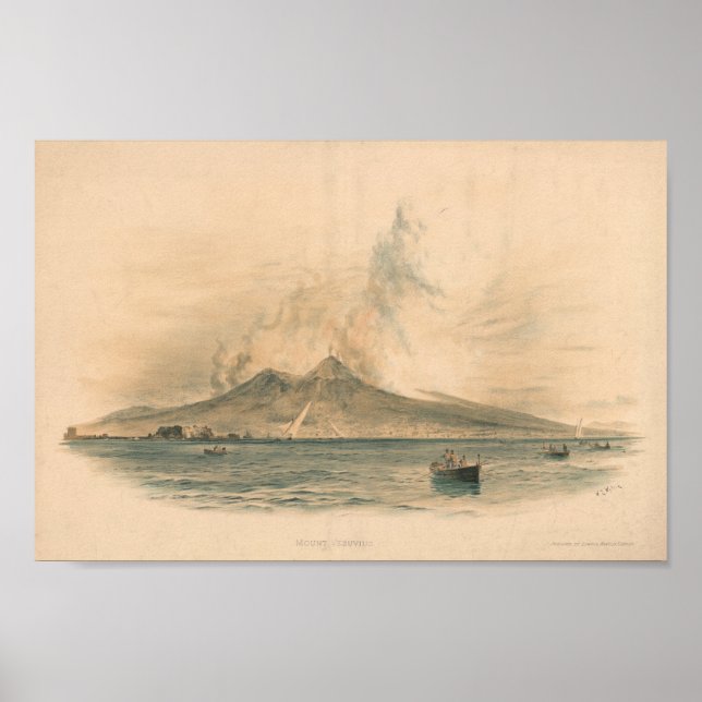 Affiche Mont Vésuve (Devant)