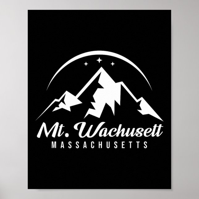 Affiche Mont Wachusett Machusetts Station de ski Snowb (Devant)