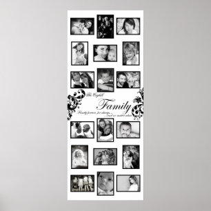 Affiche Montag de collage familial personnalisé de 20 po x