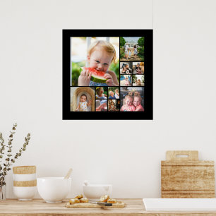 Affiche Montage de 12 photos unique minimaliste simple