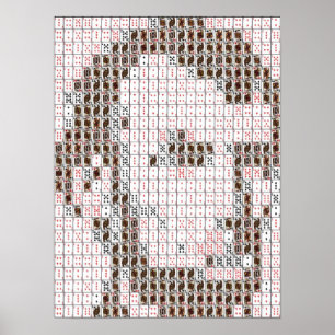 Affiche Montage de carte d'Abe Lincoln