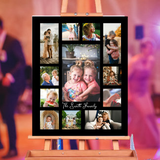 Affiche Montage de collage photo 12 unique minimaliste sim