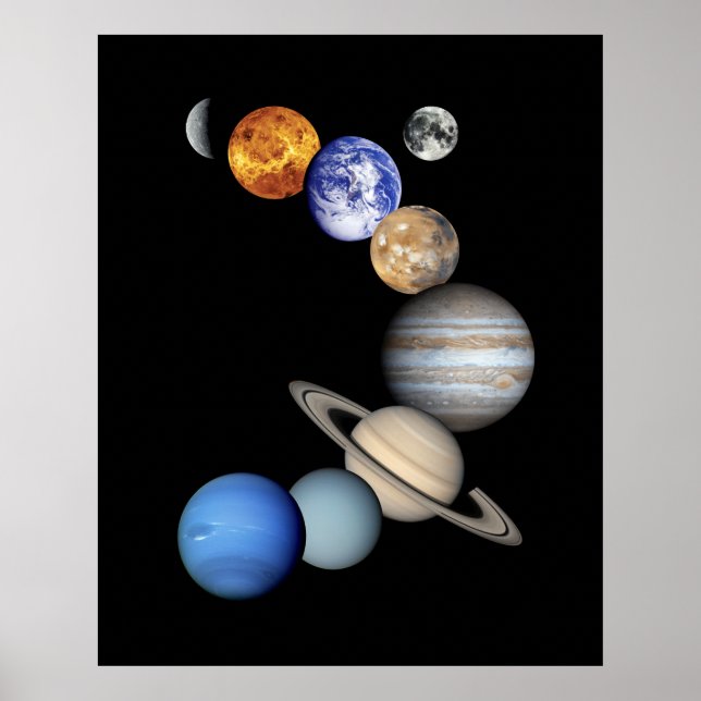 Affiche Montage du système solaire (Devant)