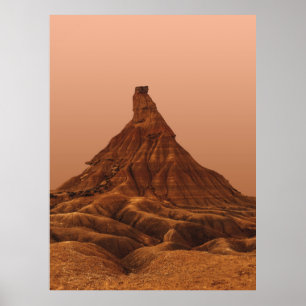 AFFICHE MONTAGNE BROWN