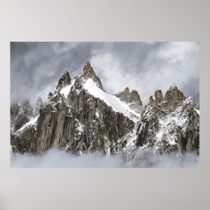AFFICHE MONTAGNE BROWN